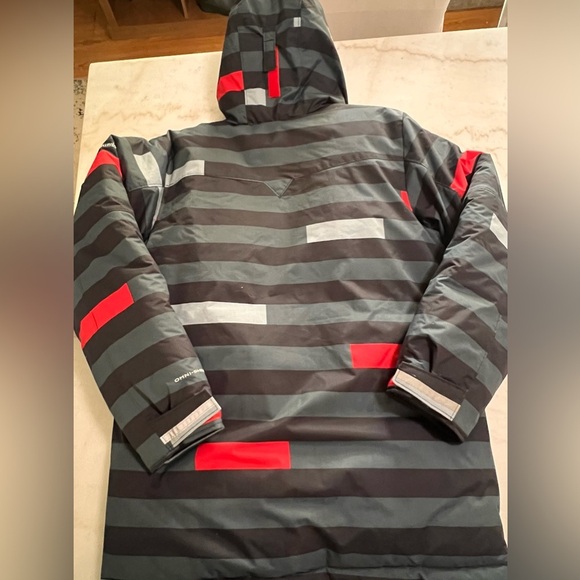 Columbia Boys 14/16 Multicolored Ice Slope Waterproof Winter Hooded Parka - Picture 7 of 7